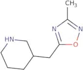 3-[(3-Methyl-1,2,4-oxadiazol-5-yl)methyl]piperidine