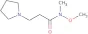 N-Methoxy-N-methyl-3-(pyrrolidin-1-yl)propanamide