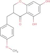 (3R)-5,7-Dihydroxy-3-[(4-methoxyphenyl)methyl]-2,3-dihydrochromen-4-one