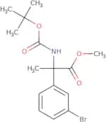 Methyl 2-(3-bromophenyl)-2-{[(tert-butoxy)carbonyl]amino}propanoate