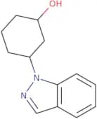 3-(1H-Indazol-1-yl)cyclohexan-1-ols