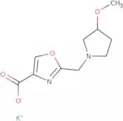 Potassium 2-{[(3S)-3-methoxypyrrolidin-1-yl]methyl}-1,3-oxazole-4-carboxylate