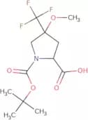 (2S,4S)-1-[(tert-Butoxy)carbonyl]-4-methoxy-4-(trifluoromethyl)pyrrolidine-2-carboxylic acid
