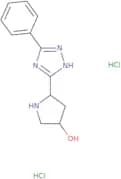 (3R,5S)-5-(5-Phenyl-1H-1,2,4-triazol-3-yl)pyrrolidin-3-ol dihydrochloride
