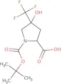 (2S,4S)-1-[(tert-Butoxy)carbonyl]-4-hydroxy-4-(trifluoromethyl)pyrrolidine-2-carboxylic acid