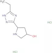 (3R,5S)-5-(5-Ethyl-1H-1,2,4-triazol-3-yl)pyrrolidin-3-ol dihydrochloride