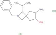 rac-(6R,7R)-7-Amino-2-benzyl-1-(propan-2-yl)-2-azaspiro[3.4]octan-6-ol dihydrochloride