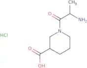 1-(2-Aminopropanoyl)piperidine-3-carboxylic acid hydrochloride