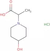 2-(4-Hydroxypiperidin-1-yl)propanoic acid hydrochloride