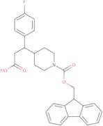 3-(1-{[(9H-Fluoren-9-yl)methoxy]carbonyl}piperidin-4-yl)-3-(4-fluorophenyl)propanoic acid