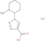 rac-1-[(1R,2S)-2-Aminocyclohexyl]-1H-1,2,3-triazole-4-carboxylic acid hydrochloride