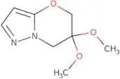 6,6-Dimethoxy-5H,6H,7H-pyrazolo[3,2-b][1,3]oxazine