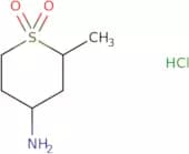 Tetrahydro-​2-​methyl-2H-​thiopyran-​4-​amine 1,​1-​dioxide hydrochloride