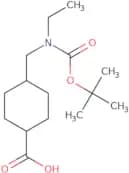 4-({[(tert-Butoxy)carbonyl](ethyl)amino}methyl)cyclohexane-1-carboxylic acid
