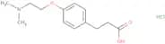 3-{4-[2-(Dimethylamino)ethoxy]phenyl}propanoic acid hydrochloride