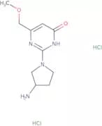 2-(3-Aminopyrrolidin-1-yl)-6-(methoxymethyl)pyrimidin-4-ol dihydrochloride