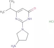 2-(3-Aminopyrrolidin-1-yl)-6-(propan-2-yl)pyrimidin-4-ol hydrochloride
