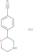 4-(Morpholin-2-yl)benzonitrile hydrochloride