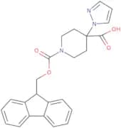 1-{[(9H-Fluoren-9-yl)methoxy]carbonyl}-4-(1H-pyrazol-1-yl)piperidine-4-carboxylic acid