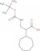 3-{[(tert-Butoxy)carbonyl]amino}-2-cycloheptylpropanoic acid