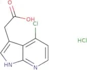 2-{4-Chloro-1H-pyrrolo[2,3-b]pyridin-3-yl}acetic acid hydrochloride