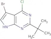 5-Bromo-2-tert-butyl-4-chloro-7H-pyrrolo[2,3-d]pyrimidine