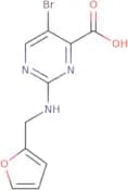 5-Bromo-2-{[(furan-2-yl)methyl]amino}pyrimidine-4-carboxylic acid