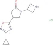 1-(Azetidin-3-yl)-4-(3-cyclopropyl-1,2,4-oxadiazol-5-yl)pyrrolidin-2-one hydrochloride
