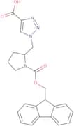 1-[(1-{[(9H-Fluoren-9-yl)methoxy]carbonyl}pyrrolidin-2-yl)methyl]-1H-1,2,3-triazole-4-carboxylic a…