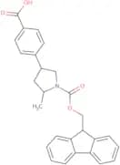 4-(1-{[(9H-Fluoren-9-yl)methoxy]carbonyl}-5-methylpyrrolidin-3-yl)benzoic acid