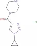 1-(1-Cyclopropyl-1H-1,2,3-triazole-4-carbonyl)piperazine hydrochloride