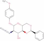 4-Methoxyphenyl 2-azido-4,6-O-benzylidene-2-deoxy-β-D-glucopyranoside