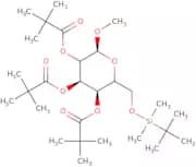 Methyl 6-O-tert-butyldimethylsilyl-2,3,4-tri-O-pivaloyl-a-D-glucopyranoside