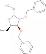 Methyl 2,3-di-O-benzyl-5-deoxy-5-iodo-D-xylofuranoside