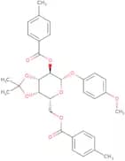 4-Methoxyphenyl 3,4-O-isopropylidene-2,6-bis-O-(4-methylbenzoyl)-β-D-galactopyranoside