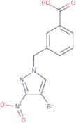 3-[(4-Bromo-3-nitro-1H-pyrazol-1-yl)methyl]benzoic acid