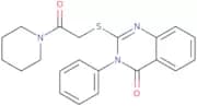 2-{[2-Oxo-2-(piperidin-1-yl)ethyl]sulfanyl}-3-phenyl-3,4-dihydroquinazolin-4-one