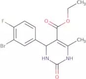 Ethyl 4-(3-bromo-4-fluorophenyl)-6-methyl-2-oxo-1,2,3,4-tetrahydropyrimidine-5-carboxylate