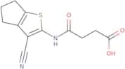 3-({3-Cyano-4H,5H,6H-cyclopenta[b]thiophen-2-yl}carbamoyl)propanoic acid