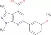 6-(3-Methoxyphenyl)-1,3-dimethyl-1H-pyrazolo[3,4-b]pyridine-4-carboxylic acid