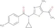 N-(5-Acetyl-4-methyl-1,3-thiazol-2-yl)-N-cyclopropyl-4-methylbenzamide