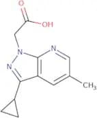 2-{3-Cyclopropyl-5-methyl-1H-pyrazolo[3,4-b]pyridin-1-yl}acetic acid