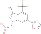 2-[6-(Furan-2-yl)-3-methyl-4-(trifluoromethyl)-1H-pyrazolo[3,4-b]pyridin-1-yl]acetic acid