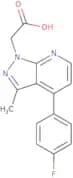 2-[4-(4-Fluorophenyl)-3-methyl-1H-pyrazolo[3,4-b]pyridin-1-yl]acetic acid
