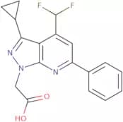 2-[3-Cyclopropyl-4-(difluoromethyl)-6-phenyl-1H-pyrazolo[3,4-b]pyridin-1-yl]acetic acid