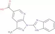 1-(1H-1,3-Benzodiazol-2-yl)-3-methyl-1H-pyrazolo[3,4-b]pyridine-5-carboxylic acid