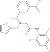 N-(Furan-2-ylmethyl)-3-nitro-N-[2-oxo-2-(2,4,6-trichloroanilino)ethyl]benzamide
