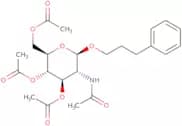 Phenylpropyl 2-acetamido-3,4,6-tri-O-acetyl-2-deoxy-b-D-glucopyranoside