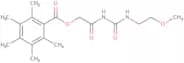 2-{[(2-Methoxyethyl)carbamoyl]amino}-2-oxoethyl 2,3,4,5,6-pentamethylbenzoate