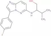 2-{[3-(4-Fluorophenyl)imidazo[1,2-b]pyridazin-6-yl]amino}-3-methylbutan-1-ol